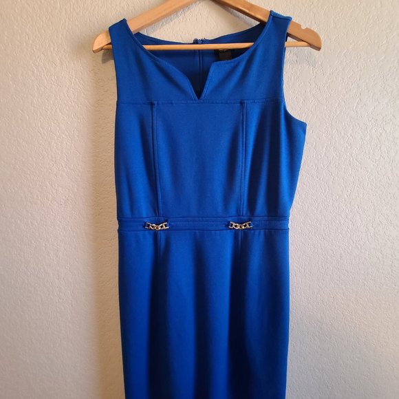 Ann Taylor Royal Blue sleeveless dress - Picture 3 of 3
